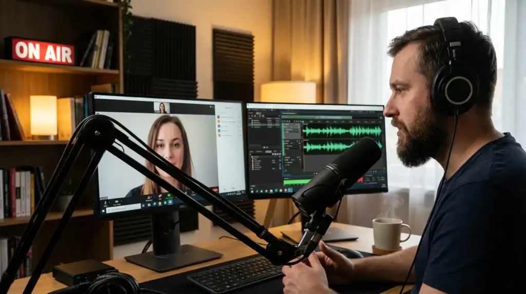 Jak nagrywać rozmowę zdalną do podcastu